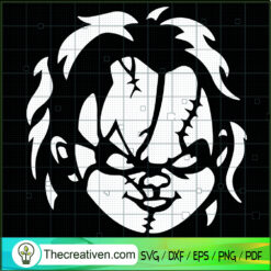 Chucky Face SVG, Horror Chucky SVG, Scary Movie SVG