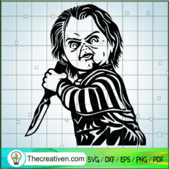 Chucky Killer SVG, Scary Chucky SVG, Horror SVG