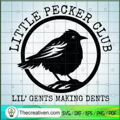Little Pecker Club SVG, Logo SVG, Bird Logo SVG