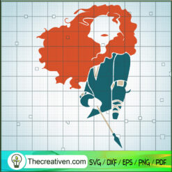 Brave Princess SVG, Disney SVG, Disney Princess SVG