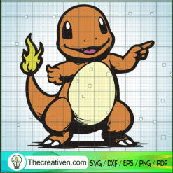 Hitokage SVG, Pokemon SVG, Anime Movie SVG
