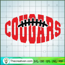 Cougars Football SVG, Sport SVG, Football SVG