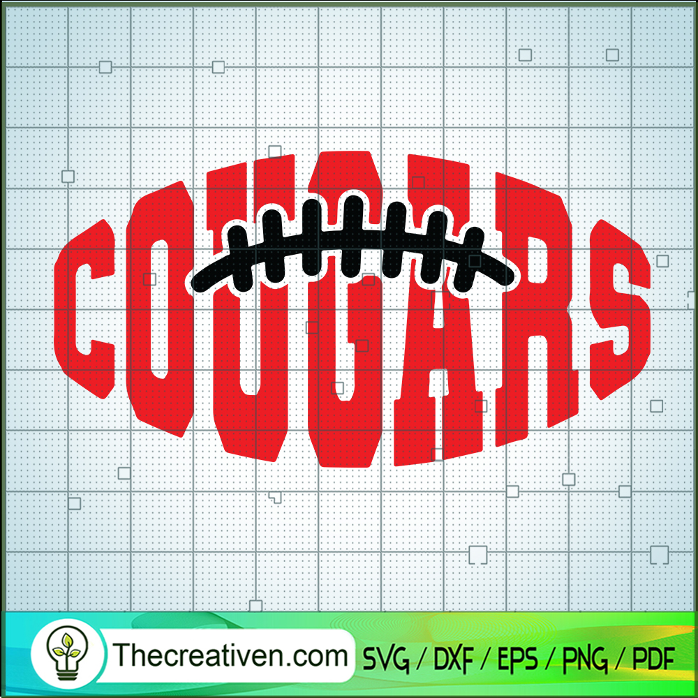 Cougars Football SVG, Sport SVG, Football SVG 1 Cougars Football SVG, Sport SVG, Football SVG