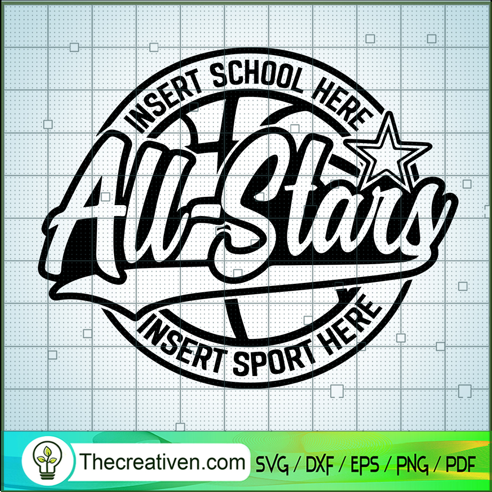 All Star SVG, Basketball SVG, Sport SVG 1 All Star SVG, Basketball SVG, Sport SVG